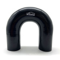 factory wholesale 180 degree elbow black color U shape elbow silicone hose 63